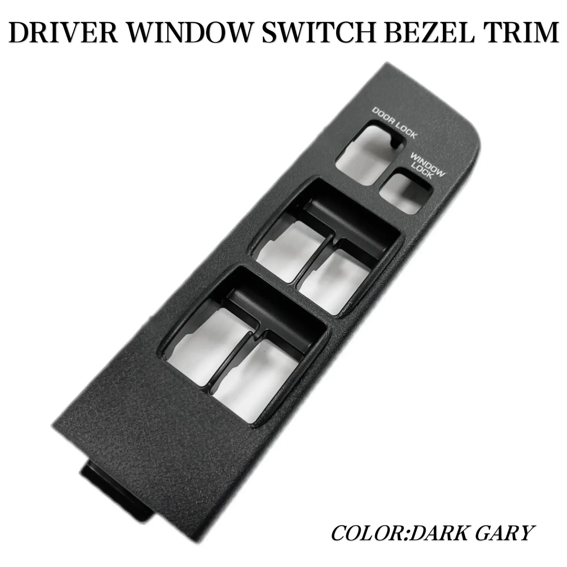 Master Window Switch Bezel Panel Left Driver Side Dark Grey for Toyota Land Cruiser 1991-1997 Replace 74232-60070-B0