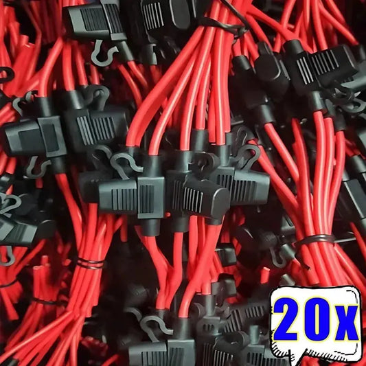 Mini Blade 12V Waterproof In-Line Fuse Holder – 20A/30A Splash-Resistant Automotive Fuse Socket (20/5 Pack Options) Tuck's Performance