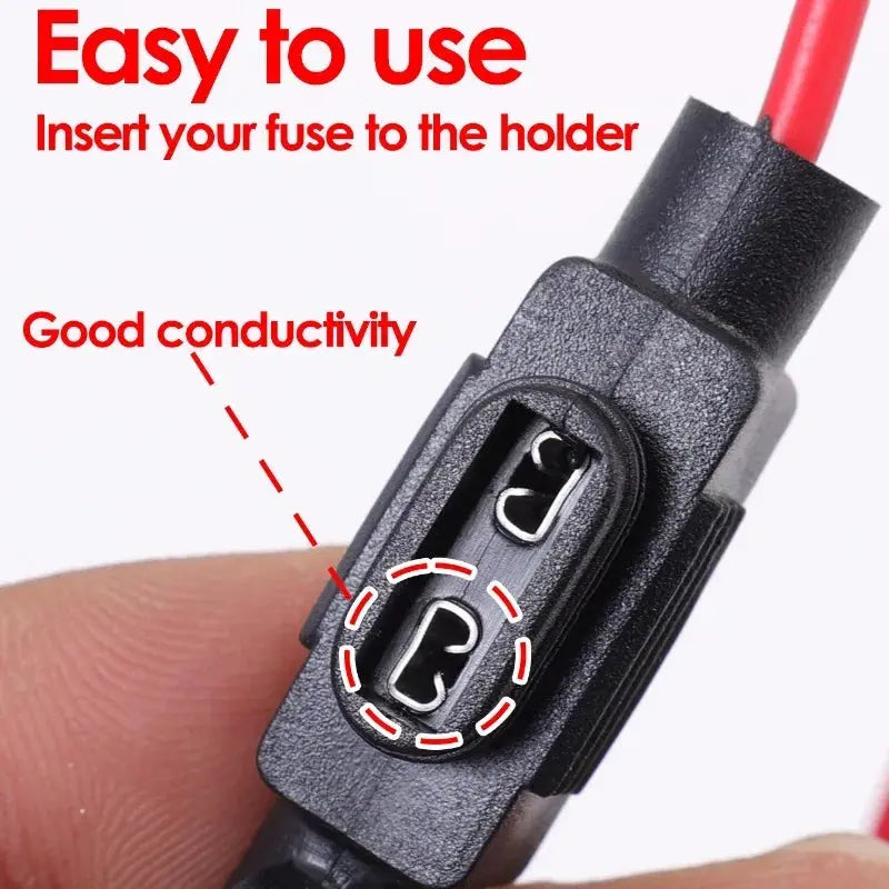 Mini Blade 12V Waterproof In-Line Fuse Holder – 20A/30A Splash-Resistant Automotive Fuse Socket (20/5 Pack Options) Tuck's Performance