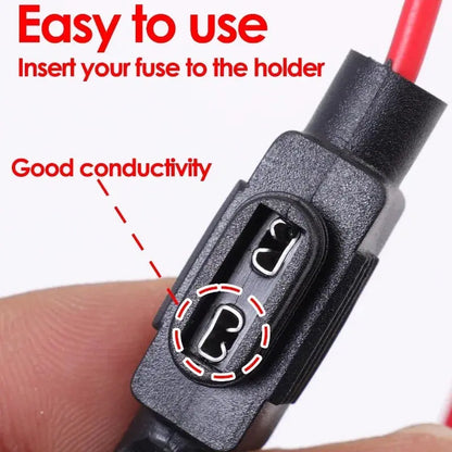 Mini Blade 12V Waterproof In-Line Fuse Holder – 20A/30A Splash-Resistant Automotive Fuse Socket (20/5 Pack Options) Tuck's Performance