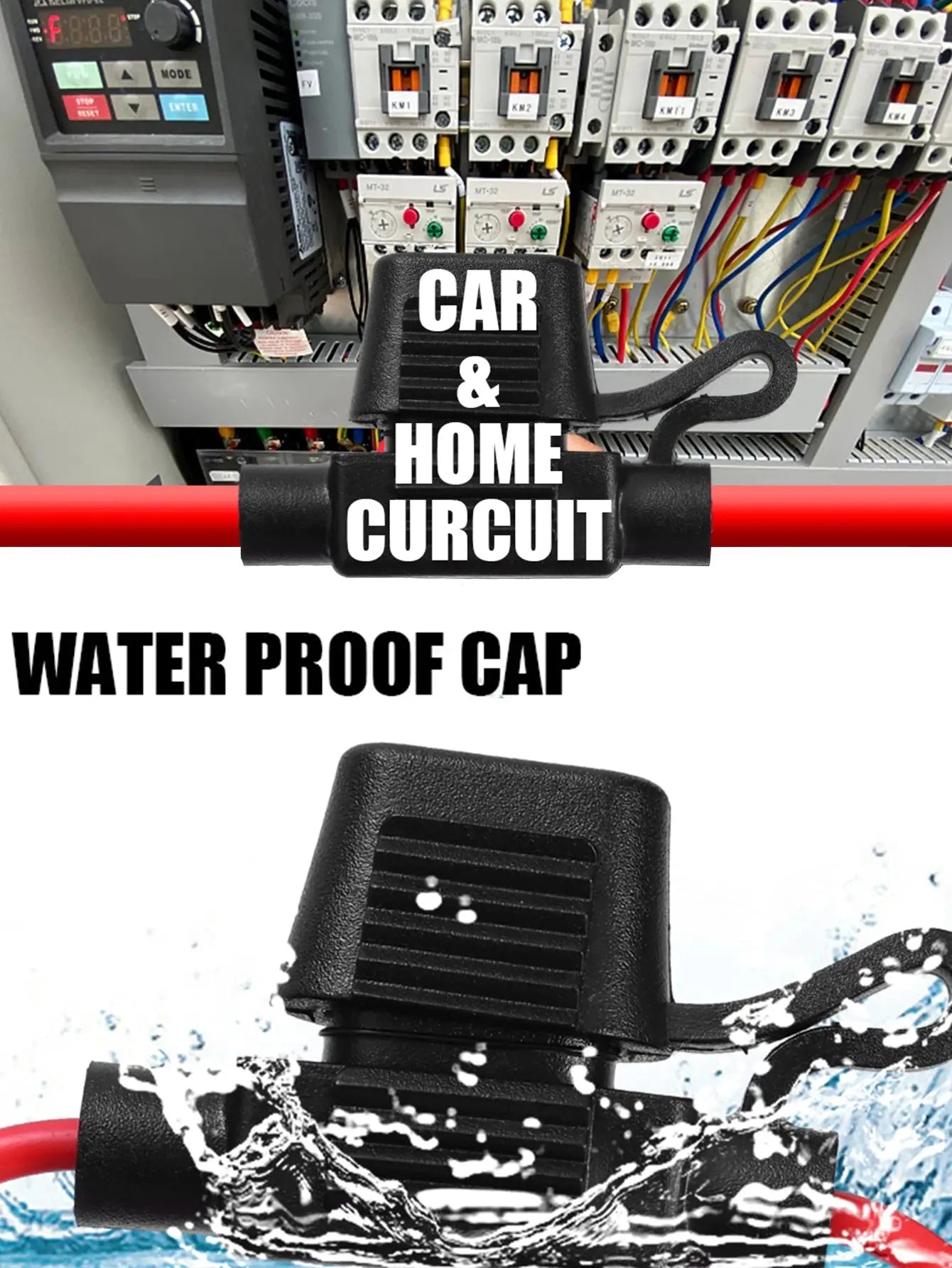 Mini Blade 12V Waterproof In-Line Fuse Holder – 20A/30A Splash-Resistant Automotive Fuse Socket (20/5 Pack Options) Tuck's Performance