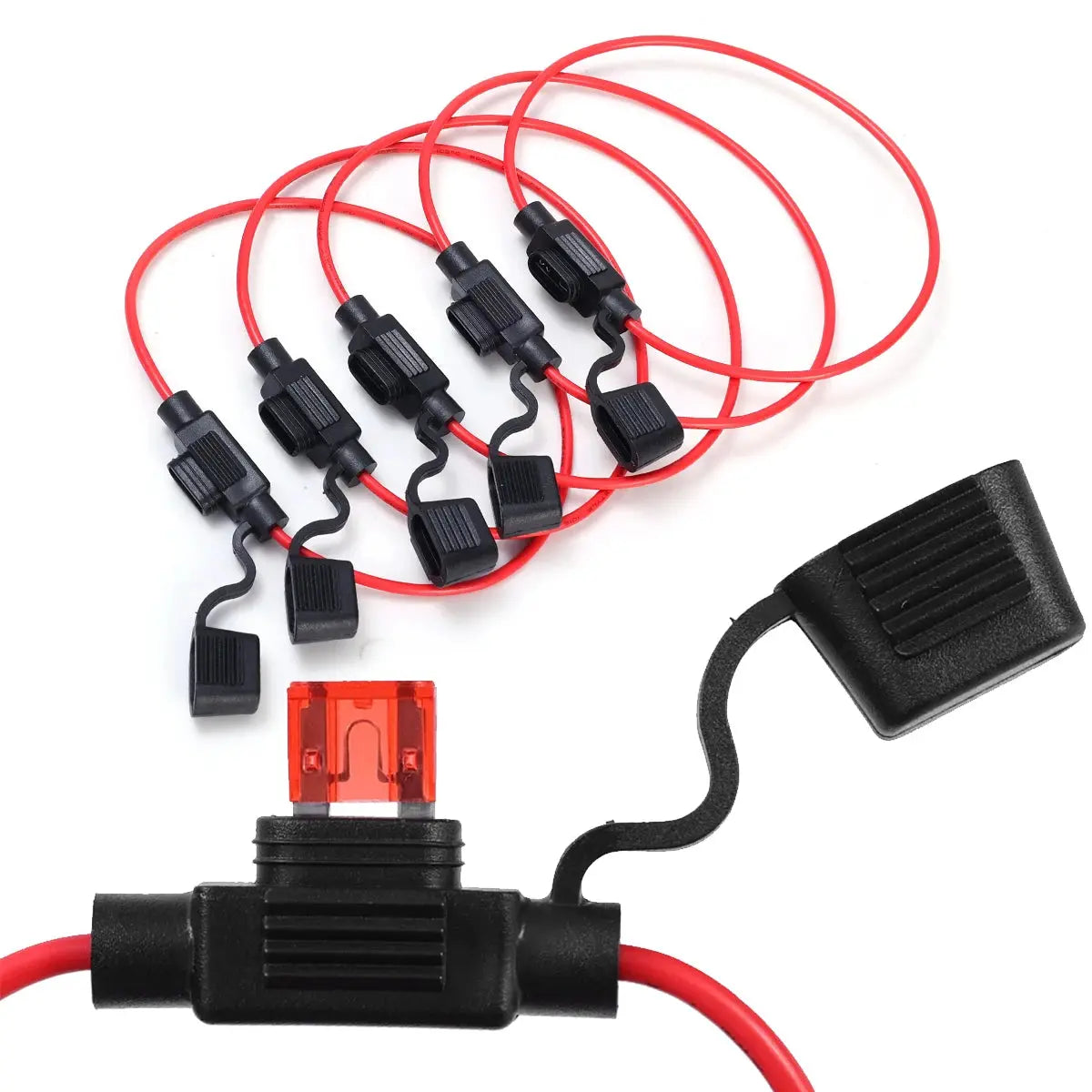 Mini Blade 12V Waterproof In-Line Fuse Holder – 20A/30A Splash-Resistant Automotive Fuse Socket (20/5 Pack Options) Tuck's Performance