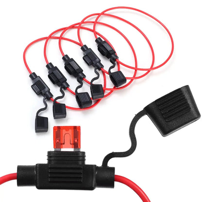 Mini Blade 12V Waterproof In-Line Fuse Holder – 20A/30A Splash-Resistant Automotive Fuse Socket (20/5 Pack Options) Tuck's Performance