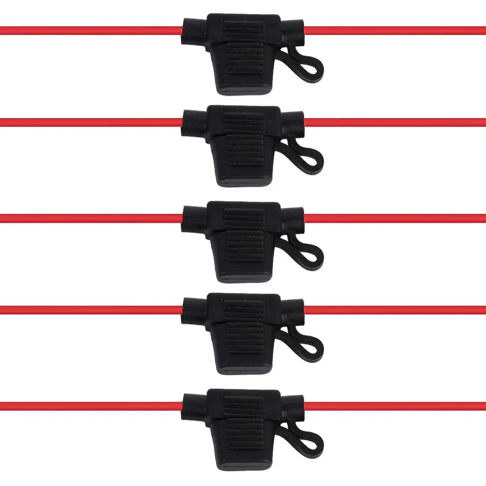 Mini Blade 12V Waterproof In-Line Fuse Holder – 20A/30A Splash-Resistant Automotive Fuse Socket (20/5 Pack Options) Tuck's Performance
