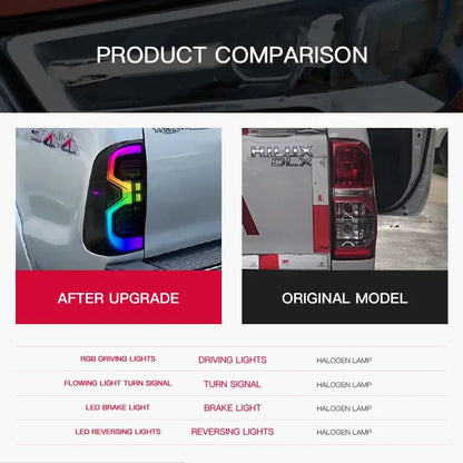 N70 HILUX  04-14 RGB Tail Lights Something A Little Different Tuck's Performance