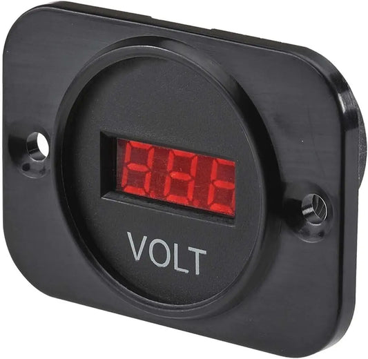 Narva Digital Volt Meter – 6 to 33V, 29mm Round LED Display | 81135BL Tuck's Performance