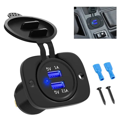 Overload Protection 3 Gang Rocker Switch Panel ON/OFF Lights DC 12V/24V Car Truck Marine Ship Circuit Breaker With Icon Sticker Tuck's Performance