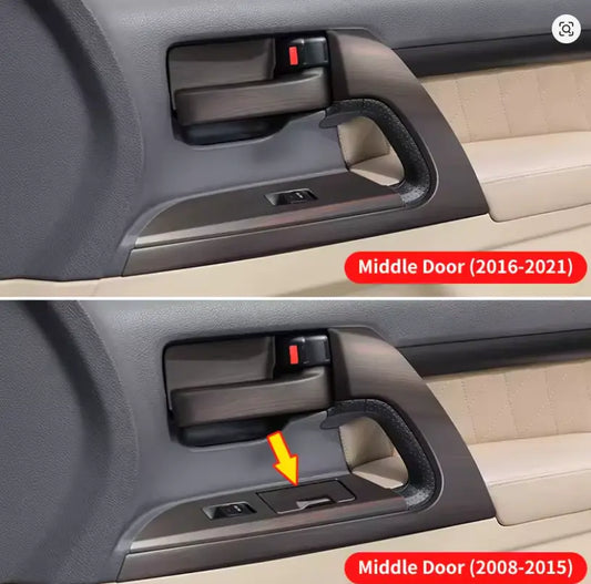 Peach Wood Door Trim Stickers for Toyota Land Cruiser LC200 (2008–2021) – Interior Upgrade Kit Tuck's Performance