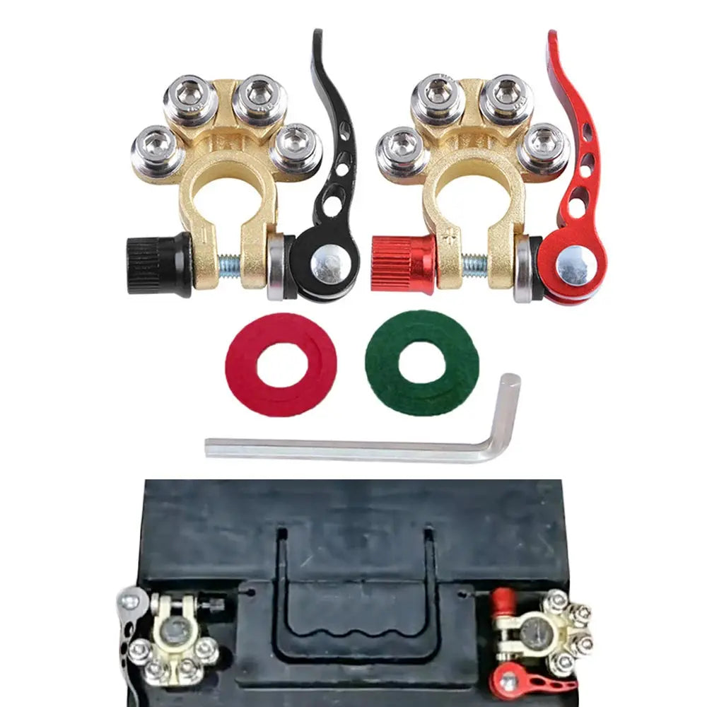 Quick Release Battery Terminal Clamps - Copper (Pair) Tuck's Performance