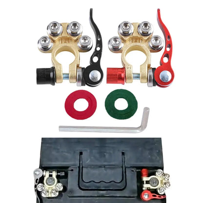 Quick Release Battery Terminal Clamps - Copper (Pair) Tuck's Performance