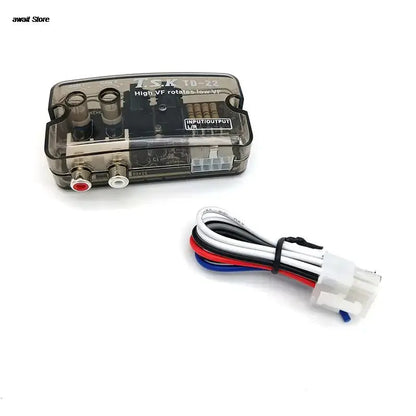 RCA Stereo High To Low Adjustable Frequency  Speaker Level Converter Adapter Tuck's Performance