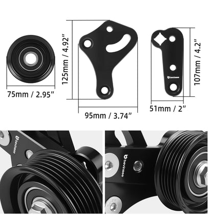 LS1 Manual Belt Tensioner with Pulley for F-Body Camaro, Firebird and GTO Tucks Performance