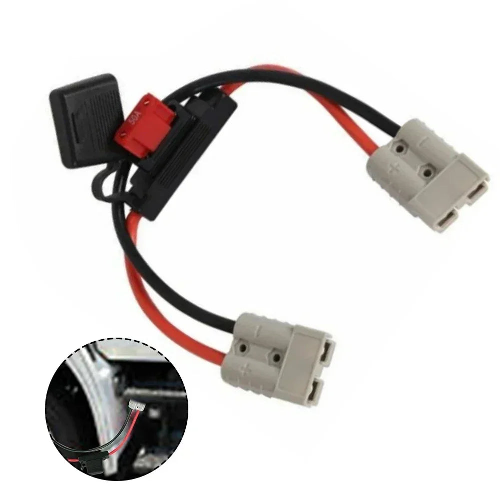 1pc For Anderson Plug Connector Power Cable 30cm 8AWG With 50AMP Maxi Fuse Home Decoration Wire Cable CONNECTION Accessories Tuck's Performance