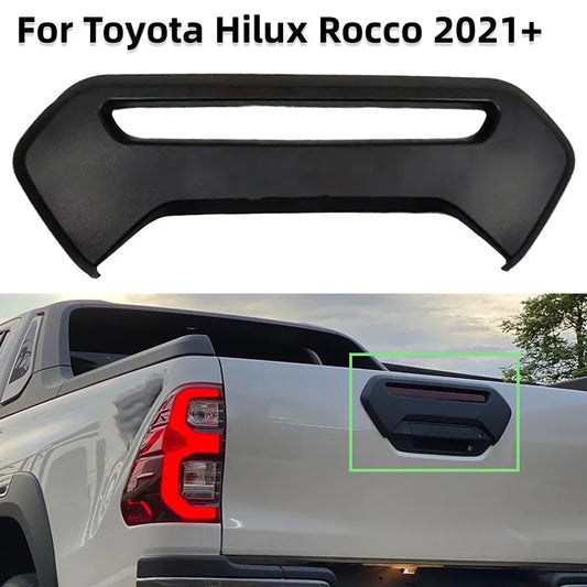 N80 Matte Black Tailgate Plate Cover For Toyota Hilux Rouge