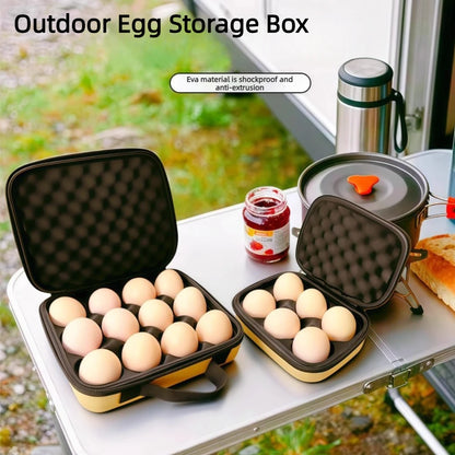 Camping egg carrier case - 6 and 12 egg sizes at camp