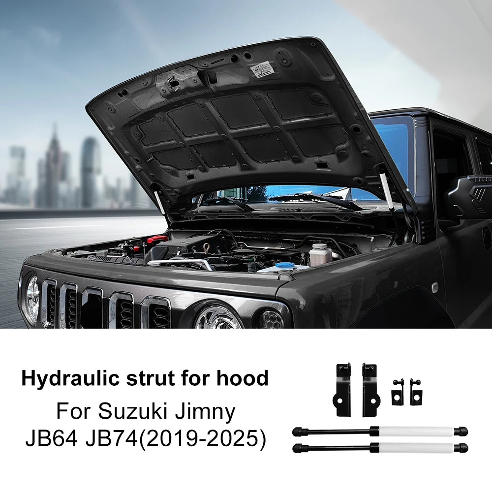 For Suzuki Jimny JB64 JB74 2019 2020 2021 2022 2023 2024 2025 Hood Struts Shock Dampers Front Bonnet Modify Lift Supports Tuck's Performance