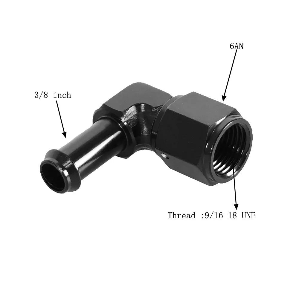 1PC Aluminum 6AN 8AN Male To 3/8" 5/16" Quick Disconnect Male Push On EFI Fitting Adapter Quick Connect Tuck's Performance