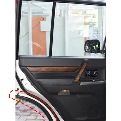 Pajero door seal fitted