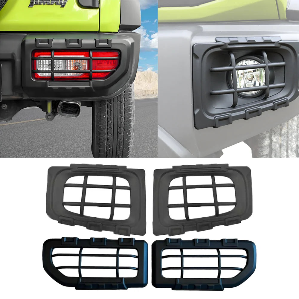 Car Front Fog Light Protection Headlight Rear Tail Light Lamp Cover for Suzuki Jimny JB74 2019-2025 Exterior Accessories ABS Tuck's Performance