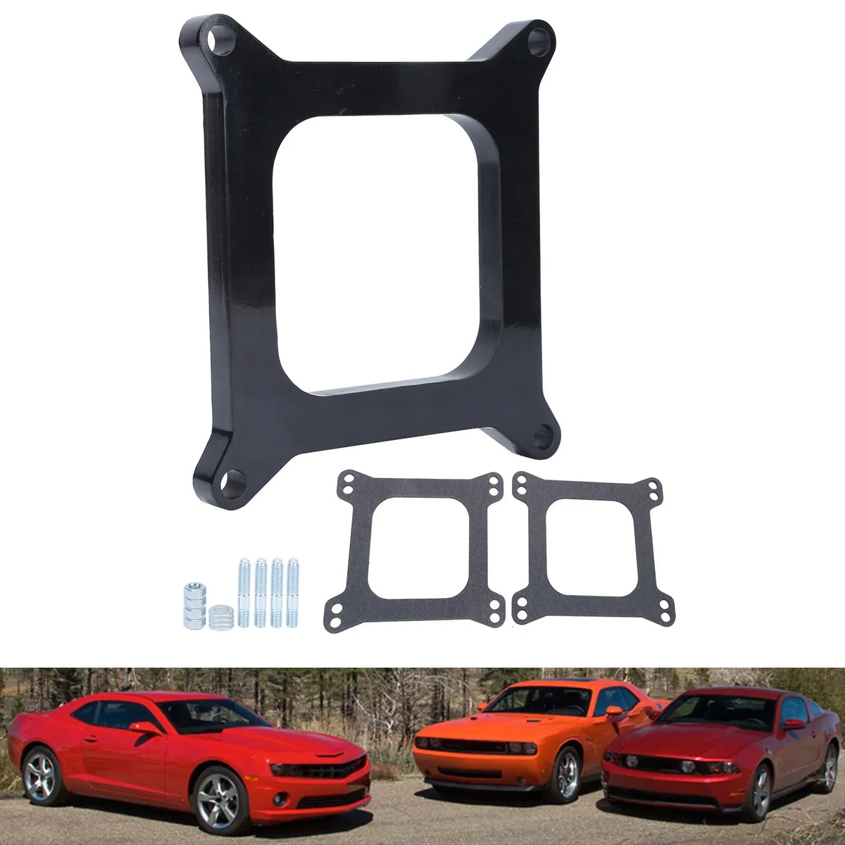 1/2 inch Phenolic Carburetor Spacer Open Center Style Replacement For Holley 4150/4160 Square Bore Carb Tuck's Performance
