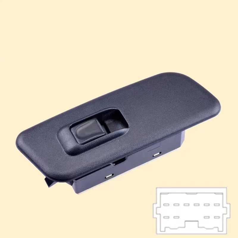 Isuzu window switch rear view showing mounting clips
