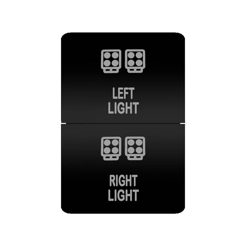 12V Dual Button Push Switch Orange Led Light For Toyota Prado Land Cruiser 200 RAV4 Hilux GUN HiAce 4 Runner Tundra Suzuki Jimny Tuck's Performance