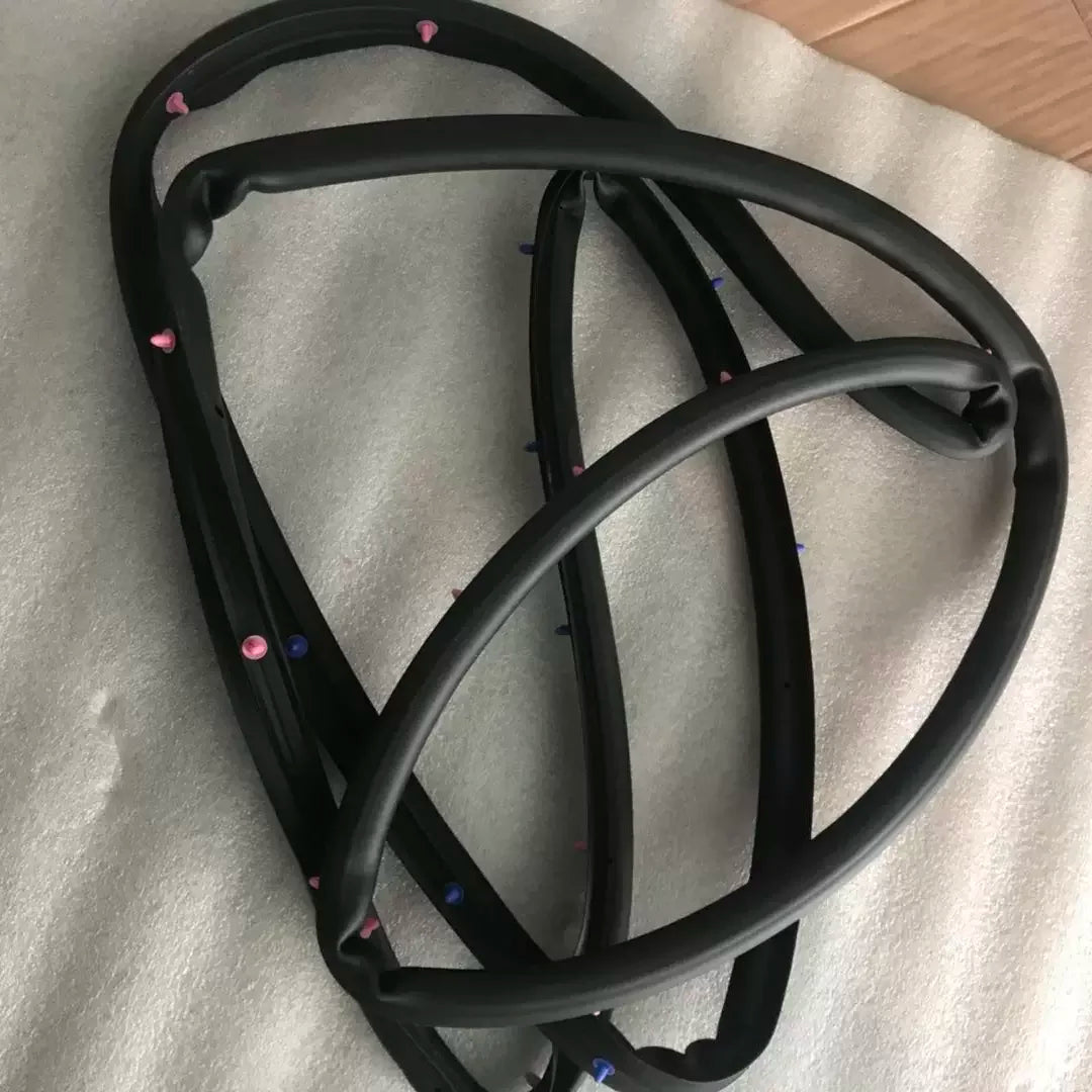 Patrol door seal with clips