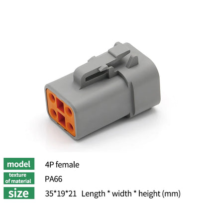 10/50/100 Sets Deutsch DTM/DT/DTP/DTF Automobile Connector Plug&Socket Male&Female Terminal DTM04-2/3/4/6/8/12 DTM06-2/3/4/6/8S Tuck's Performance