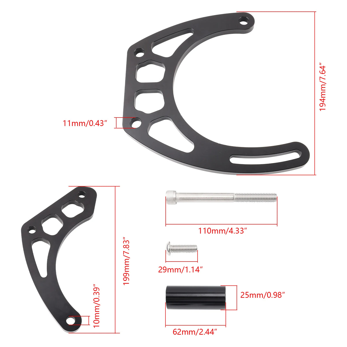 Alternator Bracket Short Water Pump SWP EWP For Chevy 396 427 454 Big Block BBC Tuck's Performance