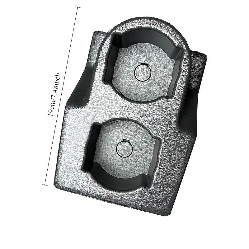 Black Car Center Console Water Cup Holder for Nissan GQ Patrol Y60 1989-1998 | Front Console Dual Cup Holder, Plastic Material Tuck's Performance