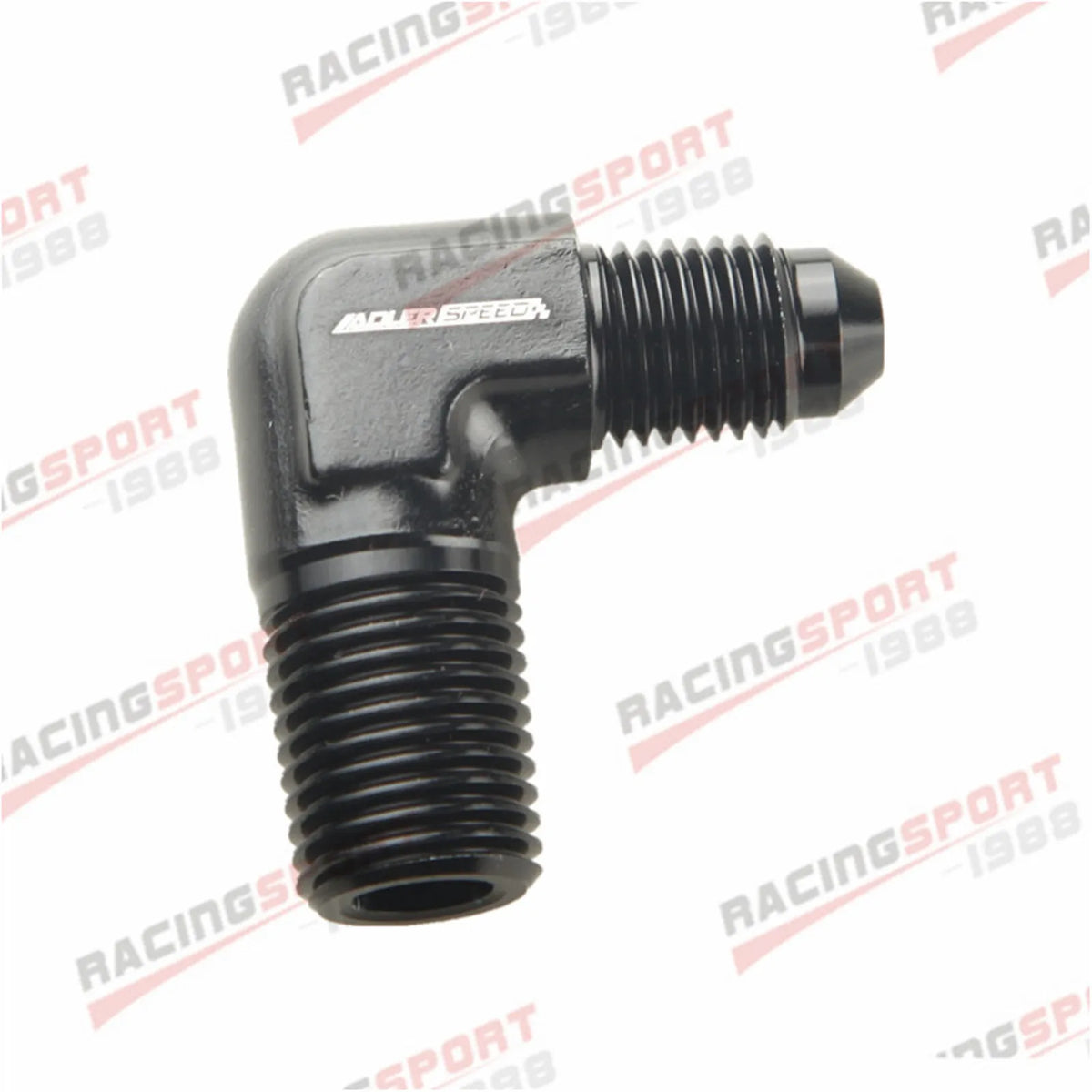 AN3 AN4 AN6 AN8 AN10 AN12 Male Flare To 1/8" 1/4" 3/8" NPT Adapter 90 Degree Tube Hose Fitting Tuck's Performance