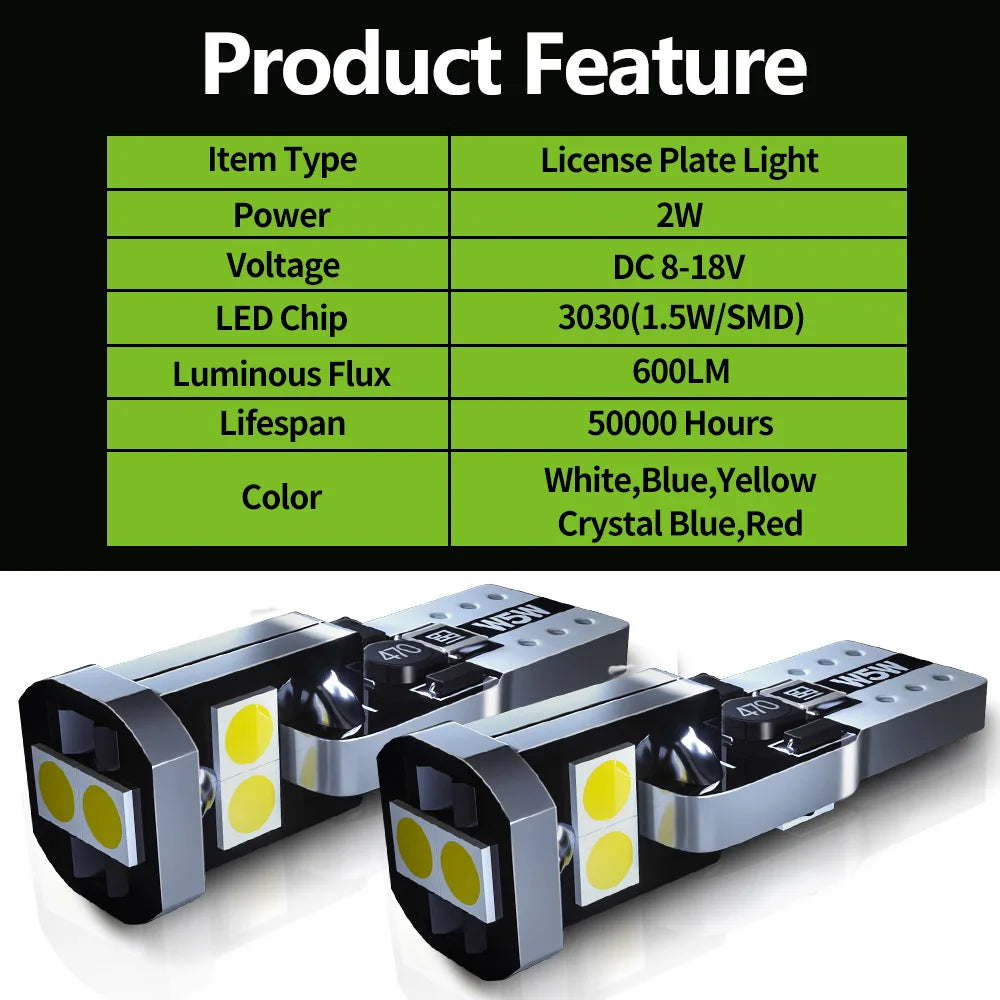 2pcs For Mitsubishi L200 LED License Plate Light 2015 2016 2017 Accessories Tuck's Performance