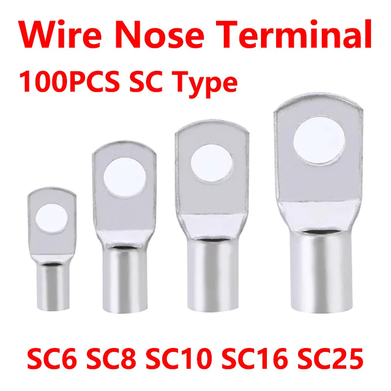 100pc SC Copper Cable Lug Terminal Pack product view 1