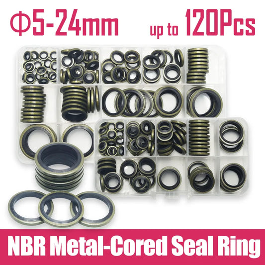 Bonded Seal Washer Kit, Dowty Washers M5 to M24, 100 or 120 Piece Assortment Tucks Performance