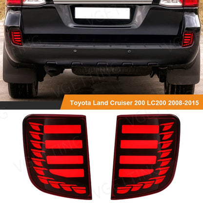 LED rear bumper reflector lights for LandCruiser 200 Series