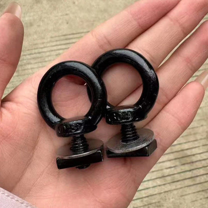 Black M8 roof rack eye bolts with square slot nuts