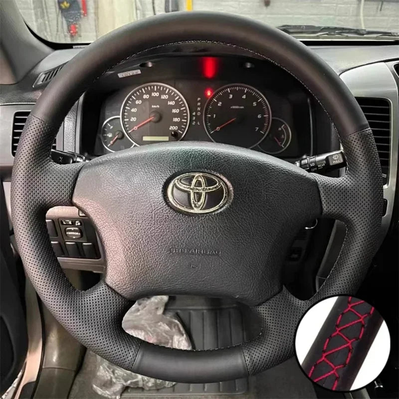 DIY Car Steering Wheel Cover Microfiber Leather For Toyota Land Cruiser Prado 120  4Runner Hilux Tuck's Performance