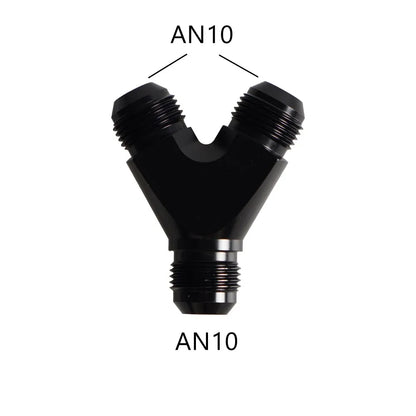 High Quality AN4 AN6 AN8 AN10 Y Adapter Block Male Thread Fuel Hose Fitting Adapters Tee Oil Pipe Joint Universal Aluminium Tuck's Performance