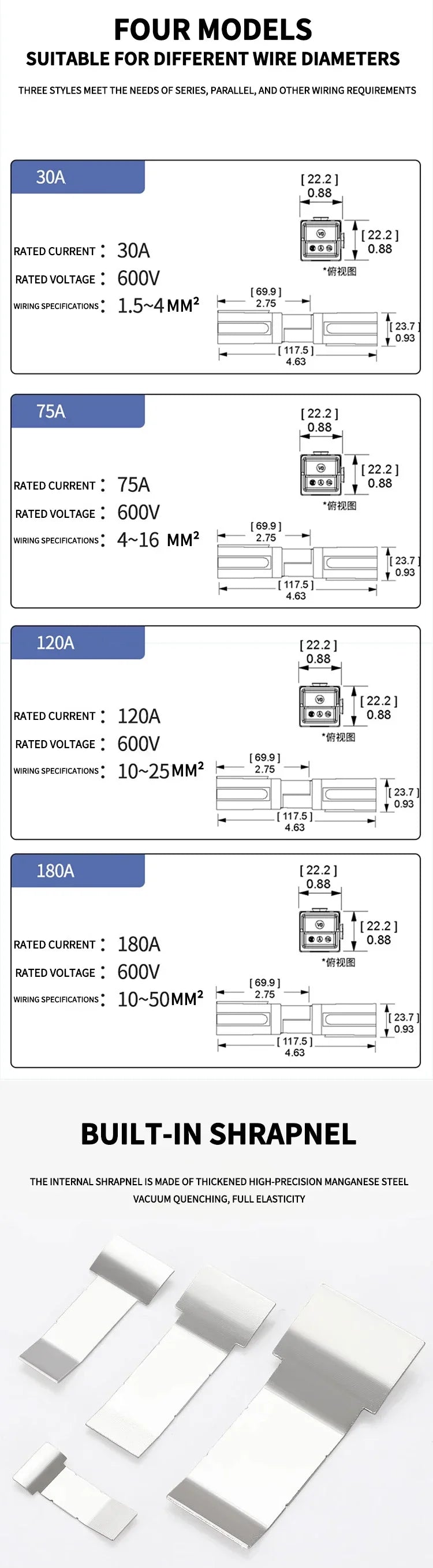 30A Single Pole Battery Connector Plug Set image 10