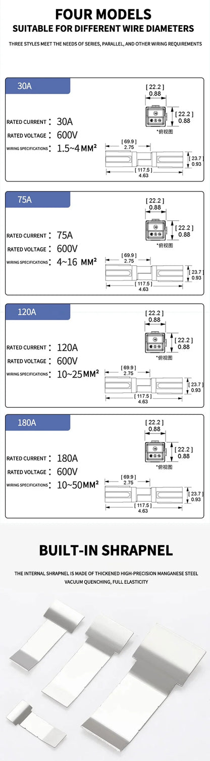 30A Single Pole Battery Connector Plug Set image 10