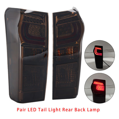 Isuzu D-MAX tail light close-up showing smoked lens detail