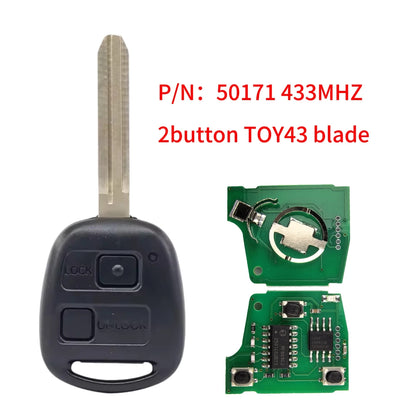 Remote key internals showing transponder chip location