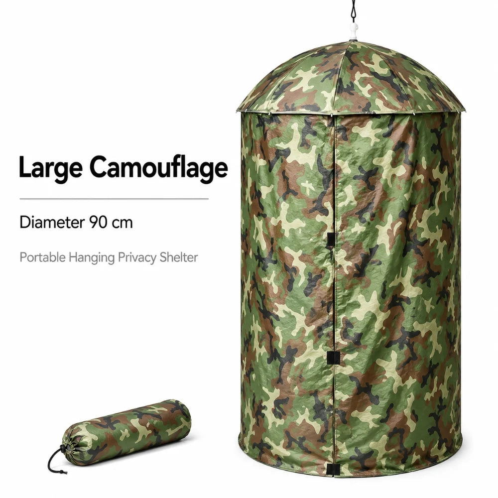 Large 90cm camo privacy tent with carry bag