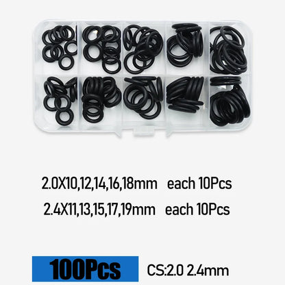 O Ring CS 1.0 1.5 to 4.0mm Sealing Washer Nitrile Rubber O-ring Faucet Plumbing Gaskets Oil Resistant High Temperature Oring Kit Tuck's Performance