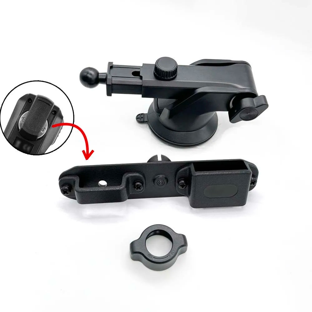 Type 1 radio and handpiece mount with suction base