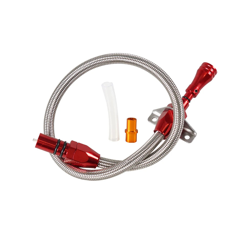 530 MM Flexible Stainless Transmission Dipstick For GM Chevy TH-400 TH-350 Turbo SBC BBC 350 400 Tuck's Performance