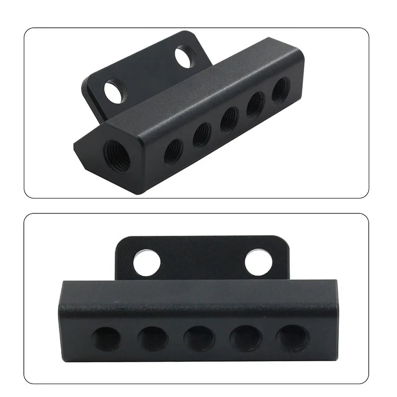 5 Port Car Vacuum Block Intake Manifold Kit Fuel Gas Wastegate Turbo Boost Tuck's Performance