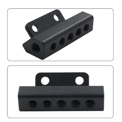 5 Port Car Vacuum Block Intake Manifold Kit Fuel Gas Wastegate Turbo Boost Tuck's Performance
