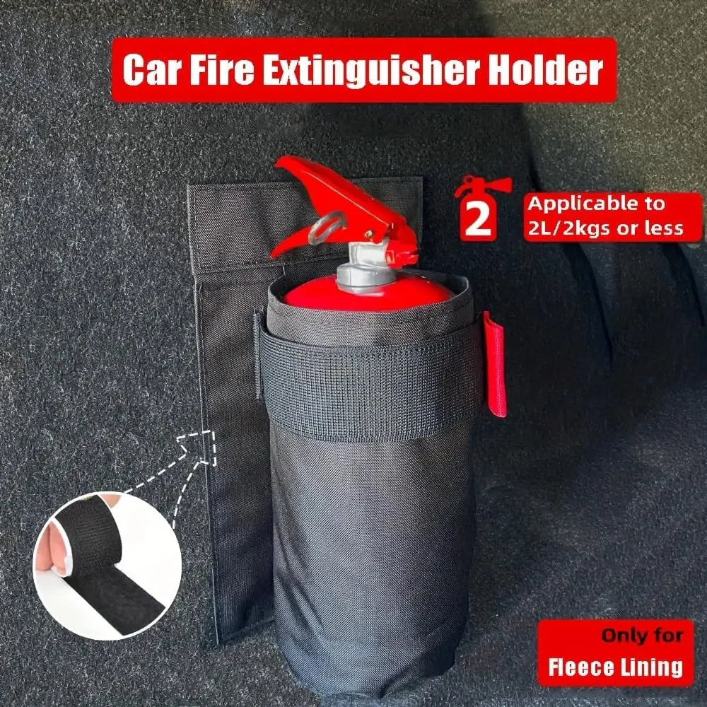 2026 Car Organizer Trunk Storage Bag Backseat Storage & Trunk Mount Bracket for FireExtinguisher Storage Tuck's Performance