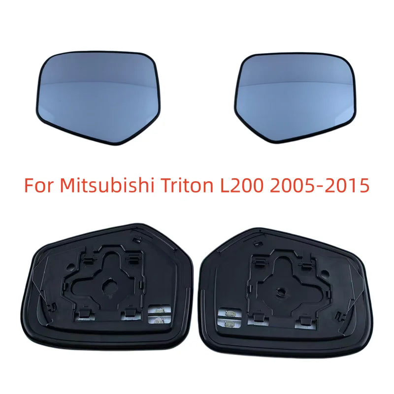 For Mitsubishi Triton L200 2005-2015 Car Accessories Rearview Mirror Lenses Side Mirrors Reflective Lens Glass with Heating New Tuck's Performance